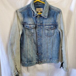 All Saints Japanese Fabric Blue Denim Jacket